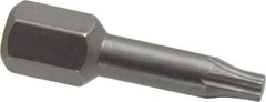 Wera - 1/4" Drive T10 Torx Screwdriver Bit - 1" OAL, Insert Bit - All Tool & Supply