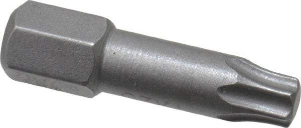 Wera - 1/4" Drive T25 Torx Screwdriver Bit - 1" OAL, Insert Bit - All Tool & Supply