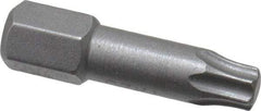 Wera - 1/4" Drive T25 Torx Screwdriver Bit - 1" OAL, Insert Bit - All Tool & Supply