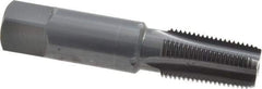 OSG - 1/8-27 NPT Thread, 4 Flute Standard Pipe Tap - 2-1/8" OAL, 3/4" Thread Length, 7/16" Shank Diam, Oxide Finish, High Speed Steel - Exact Industrial Supply