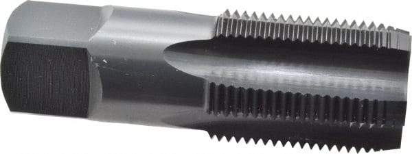 OSG - 1 - 11-1/2 NPS Thread, 5 Flute Standard Pipe Tap - 3-3/4" OAL, 1-3/4" Thread Length, 1-1/8" Shank Diam, Oxide Finish, High Speed Steel - Exact Industrial Supply