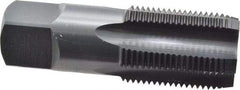 OSG - 1 - 11-1/2 NPS Thread, 5 Flute Standard Pipe Tap - 3-3/4" OAL, 1-3/4" Thread Length, 1-1/8" Shank Diam, Oxide Finish, High Speed Steel - Exact Industrial Supply