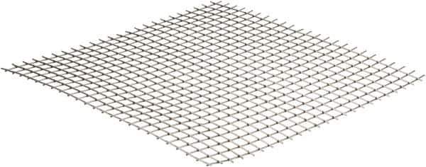 Value Collection - 16 Gage, 0.063 Inch Wire Diameter, 2 x 2 Mesh per Linear Inch, Stainless Steel, Welded Fabric Wire Cloth - 0.437 Inch Opening Width, 12 Inch Wide x 12 Inch Stock Length - All Tool & Supply