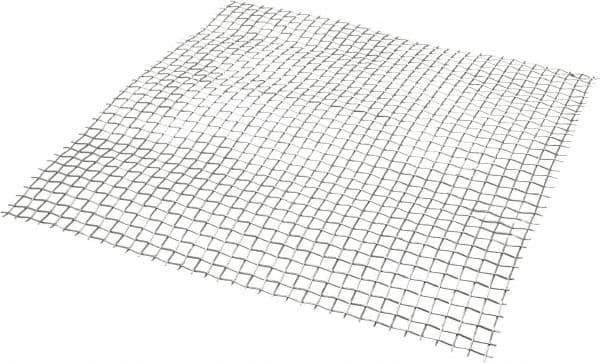 Value Collection - 18 Gage, 0.047 Inch Wire Diameter, 3 x 3 Mesh per Linear Inch, Stainless Steel, Welded Fabric Wire Cloth - 0.287 Inch Opening Width, 12 Inch Wide x 12 Inch Stock Length - All Tool & Supply