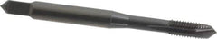 OSG - #8-32 UNC, H3, 3 Flutes, Plug Chamfer, Oxide Finish, Vanadium High Speed Steel Spiral Point STI Tap - 2-1/8" OAL, 0.168" Shank Diam, 3/4" Thread Length, 0.131" Square Size, Series 301 - Exact Industrial Supply