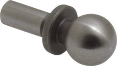 Gibraltar - 3/8" Ball Diam, 3/16" Shank Diam, Steel Inspection Tooling Ball - Slip-Fit Shank, 3/4" Ball Center to Shank Bottom, 0.3" Ball Center to Shoulder Bottom, with Shoulder - All Tool & Supply