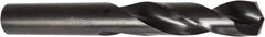 DORMER - 25mm 135° Spiral Flute Cobalt Screw Machine Drill Bit - Oxide Finish, Right Hand Cut, 75mm Flute Length, 151mm OAL, Split Point, Straight Shank - All Tool & Supply