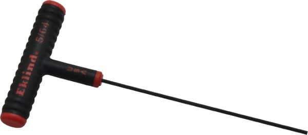 Eklind - 5/64" Hex, T-Handle Cushion Grip, Hex Key - 6" OAL, Inch System of Measurement - All Tool & Supply