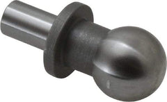 Gibraltar - 12mm Ball Diam, 6mm Shank Diam, Steel Inspection Tooling Ball - Thread Shank, 22mm Ball Center to Shank Bottom, 12mm Ball Center to Shoulder Bottom, with Shoulder - All Tool & Supply