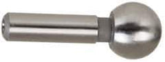 Gibraltar - 1/4" Ball Diam, 1/8" Shank Diam, Steel Inspection Tooling Ball - Slip-Fit Shank, 9/16" Ball Center to Shank Bottom - All Tool & Supply