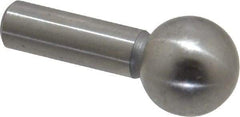 Gibraltar - 3/8" Ball Diam, 3/16" Shank Diam, Steel Inspection Tooling Ball - Slip-Fit Shank, 3/4" Ball Center to Shank Bottom - All Tool & Supply