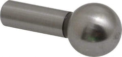 Gibraltar - 1/2" Ball Diam, 1/4" Shank Diam, Steel Inspection Tooling Ball - Press-Fit Shank, 15/16" Ball Center to Shank Bottom - All Tool & Supply