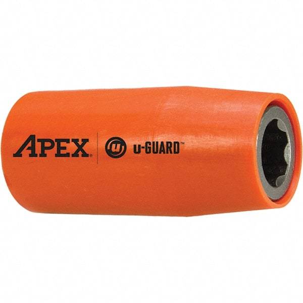 Apex - 3/4" Drive, 10mm Socket, Standard Power Socket - 6 Points, 1.28" OAL - All Tool & Supply