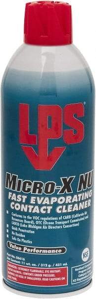 LPS - 11 Ounce Aerosol Contact Cleaner - 0°F Flash Point, Flammable, Food Grade, Plastic Safe - All Tool & Supply