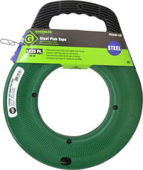 Greenlee - 125 Ft. Long x 1/8 Inch Wide, 0.045 Inch Thick, Steel Fish Tape - 400 Lb. Pulling Strength, Includes Case - All Tool & Supply