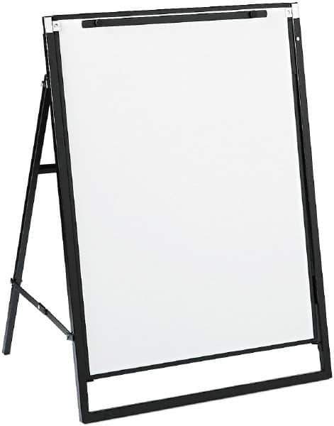 Quartet - 36" High x 24" Wide Erasable Melamine Marker Boards - Steel Frame, 30-1/2" Deep, Includes One Quartet Dry-Erase Marker - All Tool & Supply