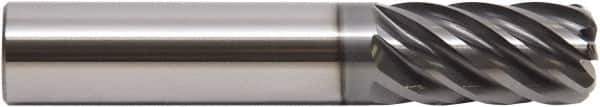 M.A. Ford - 5/8", 7 Flute, Single End, Solid Carbide, 0.015" Corner Radius End Mill - 3-1/2" OAL, 38° Helix, Right Hand Flute, 1-1/4" LOC, Right Hand Cut - All Tool & Supply