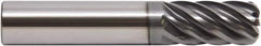 M.A. Ford - 3/4", 7 Flute, Single End, Solid Carbide, 1/4" Corner Radius End Mill - 4" OAL, 38° Helix, Right Hand Flute, 1" LOC, Right Hand Cut - All Tool & Supply