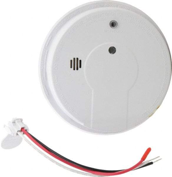 Kidde - 5.6 Inch Diameter, AC Wire In 120 Volt Smoke Alarm - 85 dB Decibel Rating, 9V Battery Included, Wall or Indicating Light, Tamper Resistant, Interconnectable - All Tool & Supply