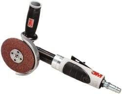 3M - 4" Wheel Diam, 12,000 RPM, Pneumatic Angle & Disc Grinder - 3/8-24 Spindle, 35 CFM - All Tool & Supply