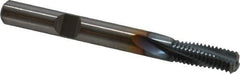 Emuge - 5/16-24 UNF, 0.246" Cutting Diam, 3 Flute, Solid Carbide Helical Flute Thread Mill - Internal Thread, 0.644" LOC, 2-1/2" OAL, 1/4" Shank Diam - All Tool & Supply