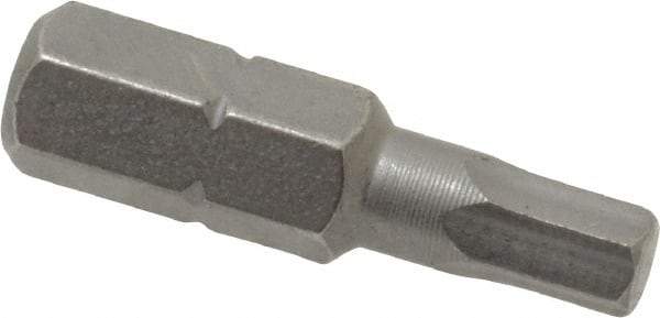 Wera - 4mm Hex Screwdriver Bit - 1/4" Drive, 1" OAL - All Tool & Supply