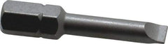 Wera - 7/32" x 0.04" Blade, 5/16" Drive Slotted Screwdriver Bit - 1-17/32" OAL - All Tool & Supply