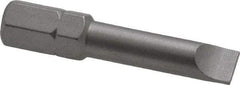 Wera - 1/4" x 0.042" Blade, 5/16" Drive Slotted Screwdriver Bit - 1-17/32" OAL - All Tool & Supply