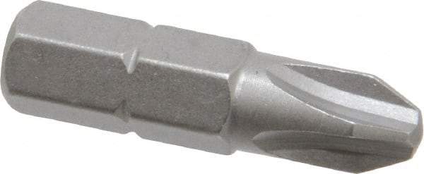 Wera - #3, Hex Drive Standard Phillips Screwdriver Bit - 5/16" Drive, 1-1/4" OAL - All Tool & Supply