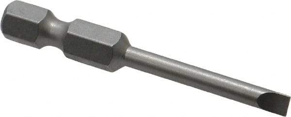 Wera - 9/64" Slotted Screwdriver Bit - 1/4" Hex Drive, 2" OAL - All Tool & Supply