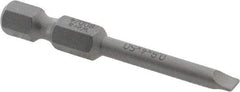 Wera - 5/32" Slotted Screwdriver Bit - 1/4" Hex Drive, 2" OAL - All Tool & Supply