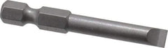 Wera - 7/32" Slotted Screwdriver Bit - 1/4" Hex Drive, 2" OAL - All Tool & Supply