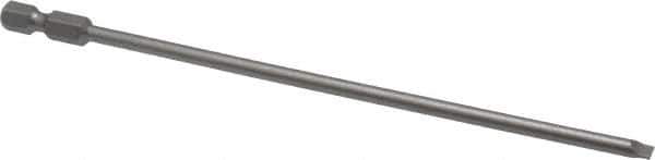 Wera - 5/32" Slotted Screwdriver Bit - 1/4" Hex Drive, 6" OAL - All Tool & Supply