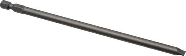 Wera - 1/4" Slotted Screwdriver Bit - 1/4" Hex Drive, 6" OAL - All Tool & Supply