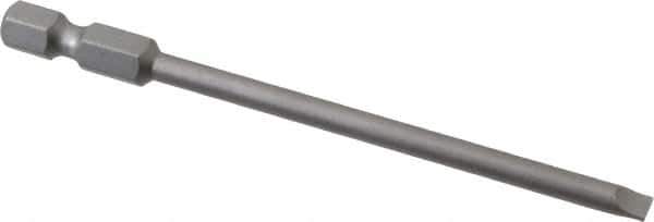 Wera - 5/32" Slotted Screwdriver Bit - 1/4" Hex Drive, 3-1/2" OAL - All Tool & Supply