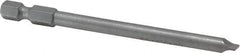 Wera - 7/32" Slotted Screwdriver Bit - 1/4" Hex Drive, 3-1/2" OAL - All Tool & Supply