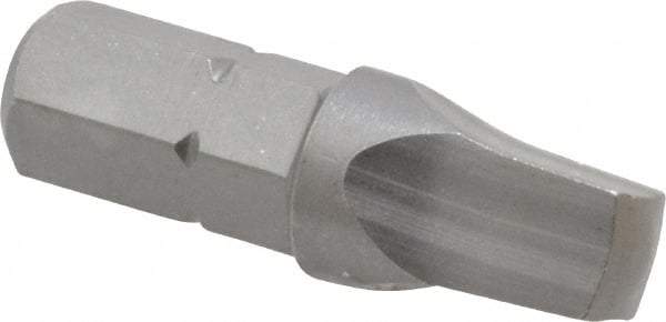 Wera - #4" Square Size Square Recess Bit - 1/4" Hex Drive, 1" OAL - All Tool & Supply