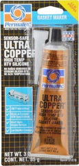 Permatex - 3 oz Gasket Maker - -65 to 700°F, Copper, Comes in Tube - All Tool & Supply