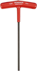 Bondhus - 4mm Hex, T-Handle Cushion Grip, Hex Key - 152mm OAL, Metric System of Measurement - All Tool & Supply