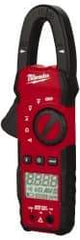 Milwaukee Tool - 2235-20, CAT III, Digital True RMS Clamp Meter with 1" Clamp On Jaws - 600 VAC/VDC, 400 AC/DC Amps, Measures Voltage, Continuity, Current, Resistance - All Tool & Supply