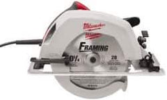 Milwaukee Tool - 15 Amps, 10-1/4" Blade Diam, 5,200 RPM, Electric Circular Saw - 120 Volts, 3.1 hp, 12' Cord Length, 5/8" Arbor Hole, Right Blade - All Tool & Supply