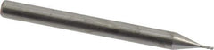 Accupro - 0.02", 4 Flute, Single End, Solid Carbide, 0.005" Corner Radius End Mill - 1-1/2" OAL, 30° Helix, Right Hand Flute, 0.06" LOC, Right Hand Cut - All Tool & Supply