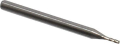 Accupro - 0.045", 4 Flute, Single End, Solid Carbide, 0.005" Corner Radius End Mill - 1-1/2" OAL, 30° Helix, Right Hand Flute, 0.14" LOC, Right Hand Cut - All Tool & Supply