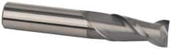 Accupro - 1", 2-1/4" LOC, 1" Shank Diam, 5" OAL, 2 Flute, Solid Carbide Square End Mill - All Tool & Supply