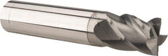 Accupro - 3/8", 1-3/8" LOC, 3/8" Shank Diam, 3" OAL, 4 Flute, Solid Carbide Square End Mill - Single End, nACRo Finish, Spiral Flute, 40° Helix, Centercutting, Right Hand Cut, Right Hand Flute - All Tool & Supply