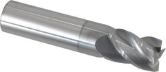 Accupro - 5/8", 7/8" LOC, 5/8" Shank Diam, 3" OAL, 4 Flute, Solid Carbide Square End Mill - Single End, nACRo Finish, Spiral Flute, 40° Helix, Centercutting, Right Hand Cut, Right Hand Flute - All Tool & Supply