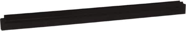 Vikan - 24" Rubber Blade Squeegee Refill - Double Edge, Black, Plastic Holder - All Tool & Supply