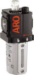 ARO/Ingersoll-Rand - 3/8" NPT, 250 Max psi Compact Modular Lubricator - Metal Bowl with Sight Glass, Aluminum Body, 105 CFM, 175°F Max Temp, 2.2" Long x 2.24" Wide x 5.99" High - All Tool & Supply