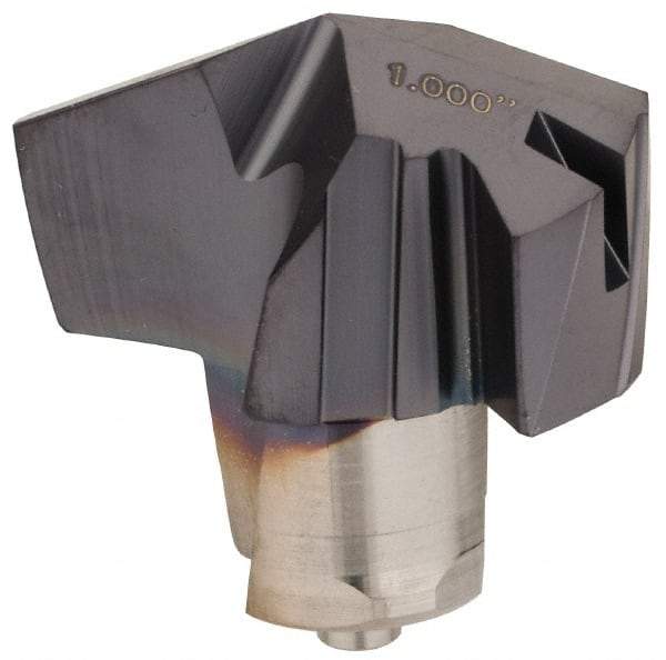 Iscar - Series ICM, 1" Diam Grade IC908 140° Replaceable Drill Tip - Carbide, TiAlN Finish, 25 Seat Size, Through Coolant - All Tool & Supply