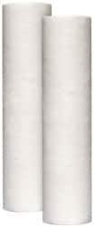 Dupont - 2" OD, 10µ, Universal Poly Block 2 Pack Cartridge Filter - 10" Long, Reduces Sediments & Rust - All Tool & Supply